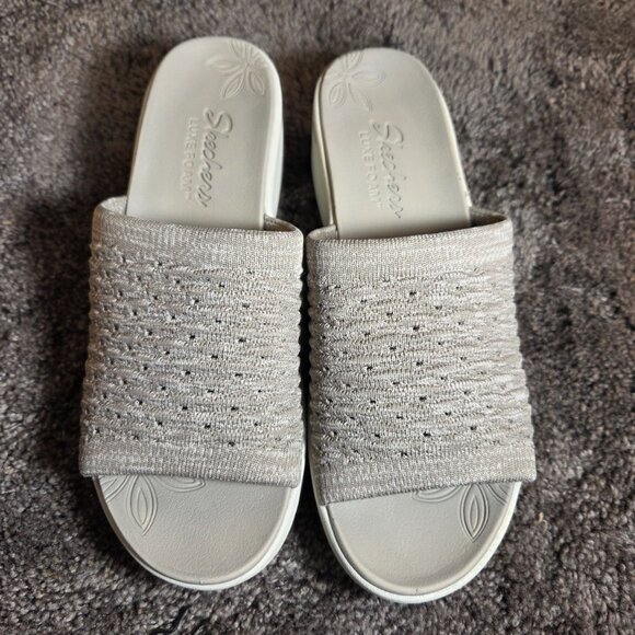 Skechers Women's Arya True Calling Sandal Taupe Size 8 - Picture 2 of 10